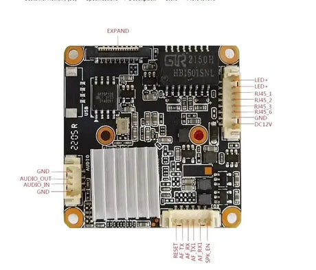 5MP IMX335 OpenIPC CCTV Camera Module 30FPS H265 Dome Board - stepyours.com