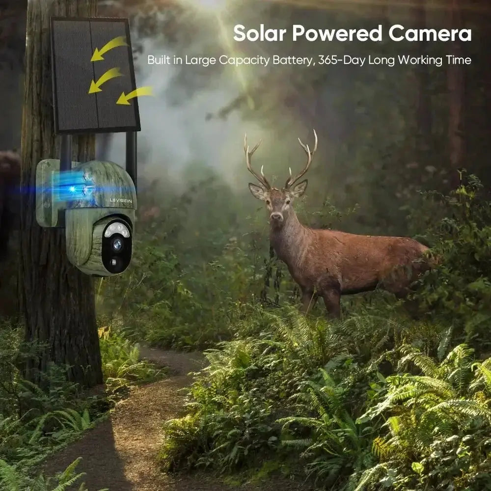 Solar Security Master LS Vision 4MP Wireless Outdoor Camera IP66 Waterproof 4G - stepyours.com