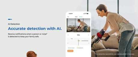 IMILAB C22 Indoor Baby Monitor AI Detection 360 PTZ Night Vision Xiaomi Home App - stepyours.com