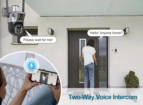 V380 Pro Solar Security Camera - Dual Lenses 8MP 4K PIR Night Vision Outdoor - stepyours.com