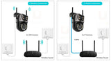 4K 8MP HD WiFi PTZ Camera Outdoor Dual Lens AI Tracking - ESCAPION