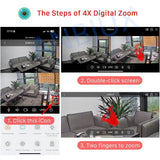 Outdoor WiFi PTZ Camera 8x Optical Zoom Three Lens Dual Screen CCTV IP - stepyours.com