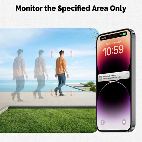 MOES Solar Powered WiFi Security Camera 4MP IP65 Waterproof Alexa Google Home - stepyours.com