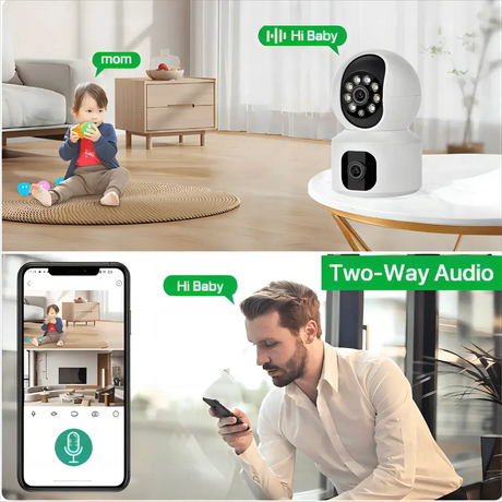 Tuya 8MP Dual Lens WiFi IP Camera - Color Night Vision With Auto Tracking - stepyours.com
