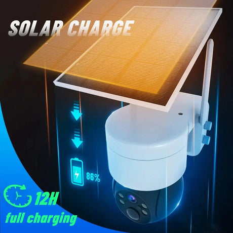 Solar Powered Outdoor Wireless Security Camera System