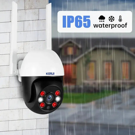 KERUI Outdoor PTZ WiFi Security Camera - 8MP UHD Tuya AI Detection Hooks - stepyours.com