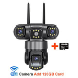 V380 Pro WiFi IP Camera Outdoor 12MP 6K Triple Lens Night Vision - Weatherproof by stepyours.com