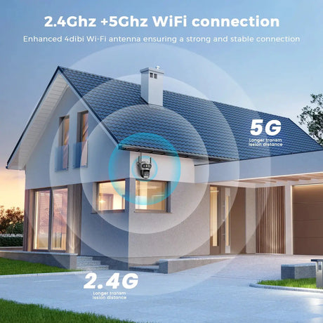 20MP Outdoors WiFi PTZ Security Camera - AI Human Detection and 10X Zoom Hooks by stepyours.com