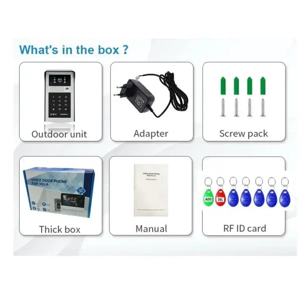 Tuya Smart Wifi Video Doorbell Intercom System 1080P Wireless video door phone Outdoor WIFI Camera RFID Card for Home Apartment by stepyours.com