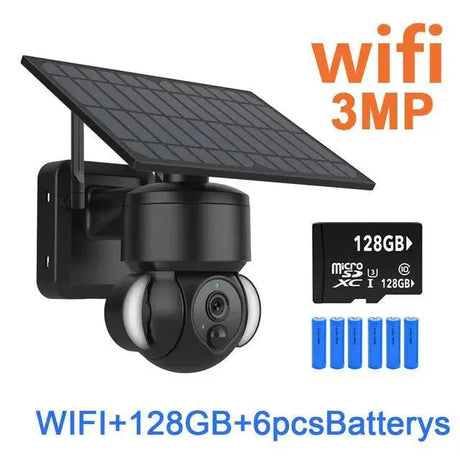 Solar Powered Outdoor Wireless Security Camera Weatherproof