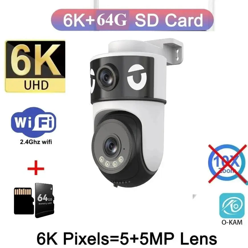 DIFANG 20MP Outdoor Security Camera With 10x Zoom And Auto Tracking - stepyours.com