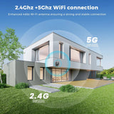 Outdoor Dual Screen IP Camera - 4K 15MP PTZ 10X Zoom AI Human Detection - stepyours.com