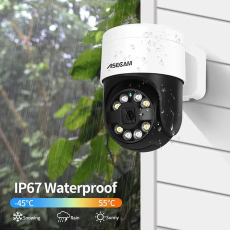 ASECAM 8MP 4K PTZ IP Camera Outdoor - AI Face Detection PoE Security Camera - stepyours.com