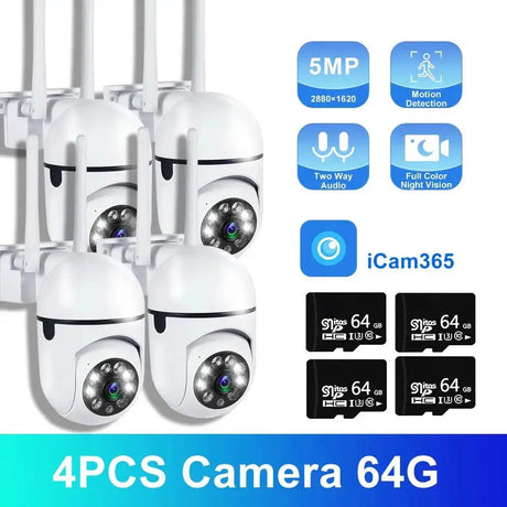 5MP Outdoor Wireless Security Camera With Night Vision