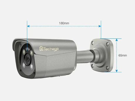 Techage AI PoE 4K Outdoor Security Camera With Two Way Audio For NVR - stepyours.com