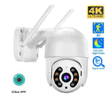 Auto Tracking Outdoor Security Camera 8MP 4K Smart IR Pro