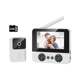 4.3 "Upgraded two-way wake-up infrared night vision video doorbell can be installed with indoor and outdoor electronic doorbells by stepyours.com