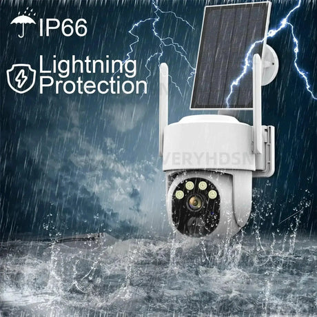 Solar Powered Outdoor Security Camera Advanced Surveillance