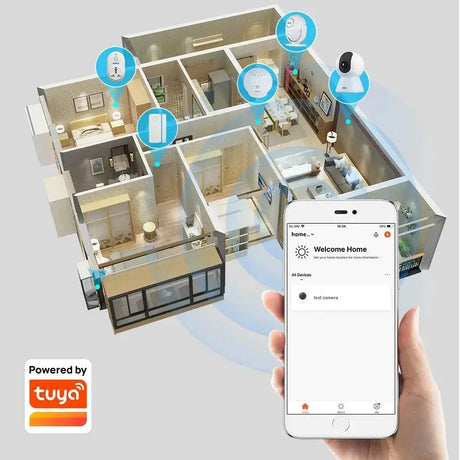 KERUI K259 5MP WiFi Indoor IP Camera With Tuya Smart App AI Tracking - stepyours.com