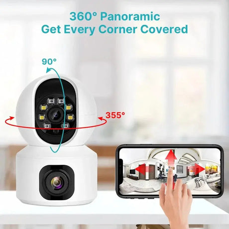 2K 4MP WiFi PTZ Security Camera With AI Tracking Features