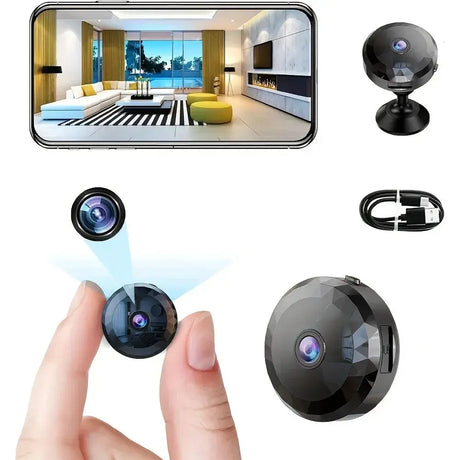 Wireless Mini WiFi Security Camera Night Vision Motion Detection And App Control by stepyours.com
