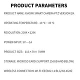 Xiaomi 360 Degree Mi PTZ 2K Security Camera AI Detection Indoor Night Vision by stepyours.com