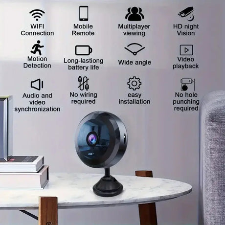 4K Mini WiFi Camera Wireless Security HD Camera Baby Monitor Protection Voice Video Surveillance Night Version Camcorder 2026