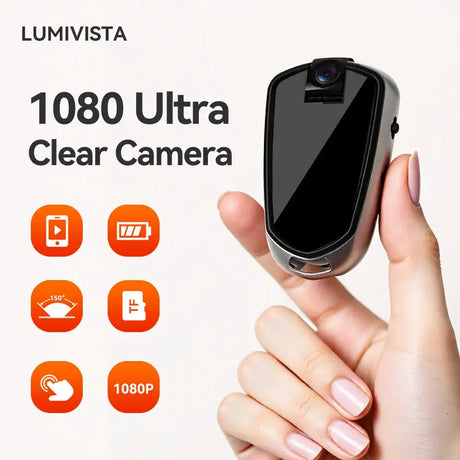 Mini Micro Security Camera 1080P HD - Portable Compact Design for Home Monitoring, Car Safety