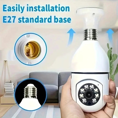 Ease Life App Light Bulb Security Camera Outdoor Wireless 5GHz 360 Degree E27 - stepyours.com