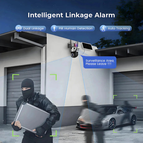 4G Solar Camera Outdoor 6K 12MP Tri Lens Night Vision IP PTZ Surveillance Pro - stepyours.com