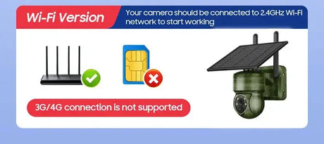 INQMEGA Solar PTZ Camera 5MP 4MP Wireless 4G SIM Outdoor Use