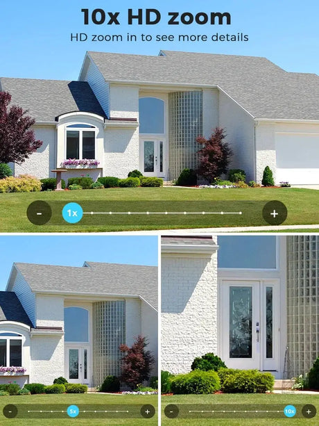 12MP Outdoor WiFi Camera - With 3 Lens PTZ AI Tracking For ICSEE App - stepyours.com