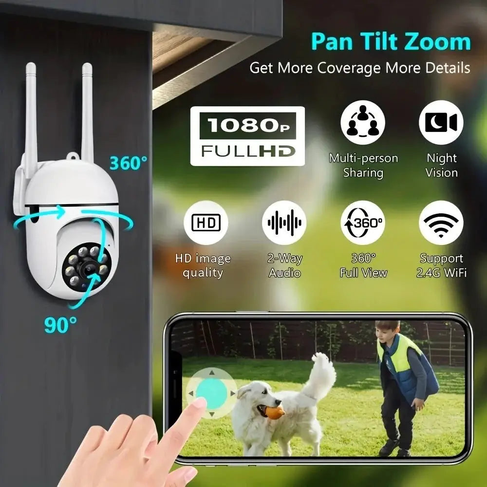 BoyKeep 2 Pack Wireless 1080P Security Cameras With Color Night Vision - stepyours.com