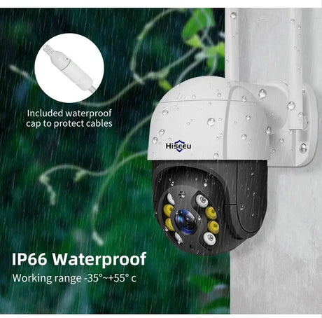 Hiseeu 4K 8MP Smart Wifi PTZ Camera With 5x Zoom AI Human Detection ONVIF - stepyours.com
