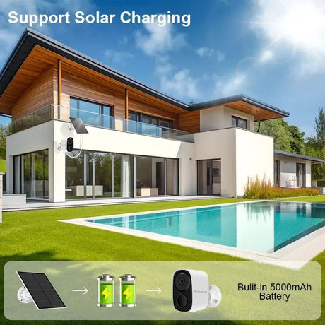 Vstarcam CB54 TZ 2K Solar Wireless Battery Security Camera With PIR Motion Alarm - stepyours.com