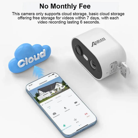 ANRAN C2 2K Battery Wireless Security Camera - 2.4G WiFi IP65 Weatherproof - stepyours.com