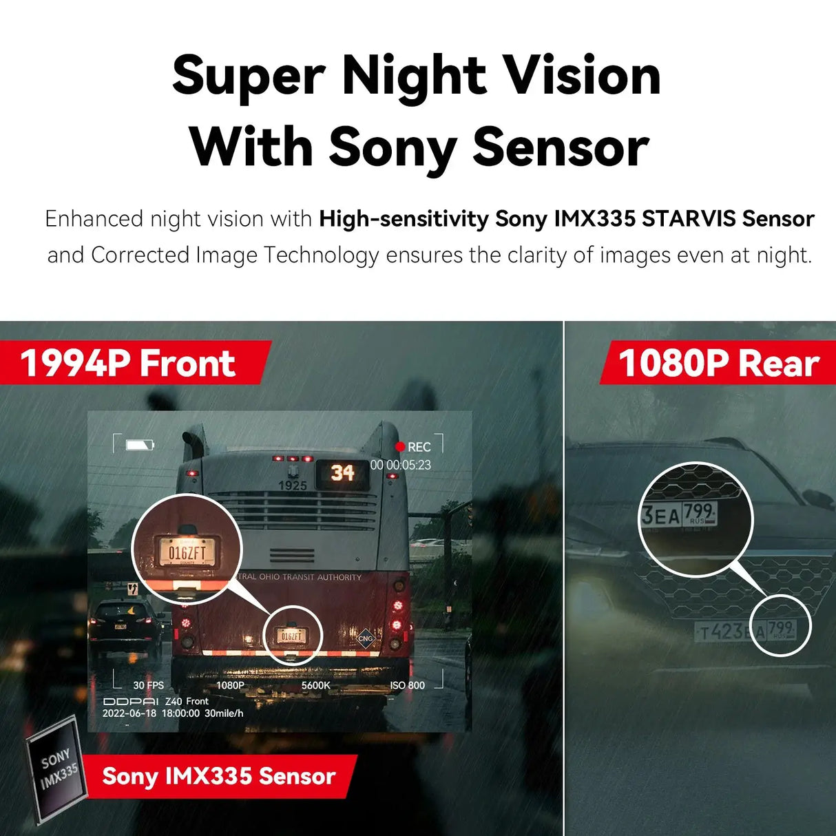 DDPAI Z40 Dash Cam Sony IMX335 1944P HD Video GPS WiFi 360 Rotation - stepyours.com