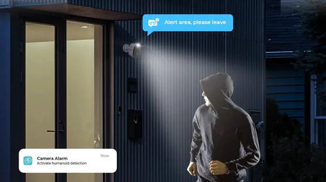 H View PIR Battery Powered Wireless Outdoor Security Camera 2K 3MP WiFi Siren - stepyours.com