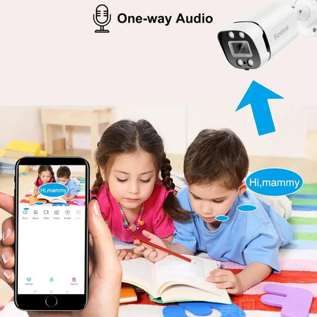 Keview 4K 8MP PoE IP Bullet Camera - Color Night Vision Outdoor Indoor CCTV - stepyours.com