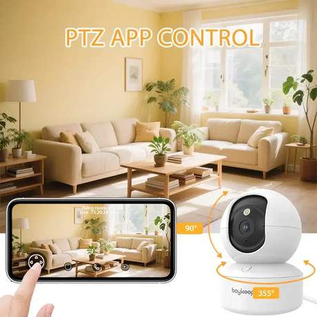 BoyKeep Smart Camera 2K - 360 Degree Coverage, Night Vision, 2-Way Audio by stepyours.com
