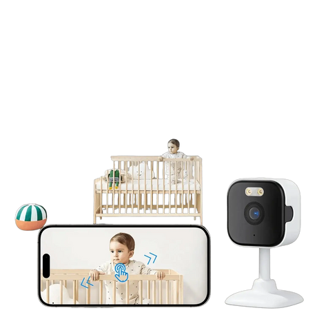 BESDER 5MP Mini Cube Camera - AI Human Detection and Two - Way Audio - stepyours.com