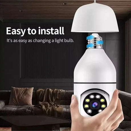 GEMODI 2.4G E27 WiFi Bulb Camera 1080P Night Vision Motion Two Way Audio - stepyours.com