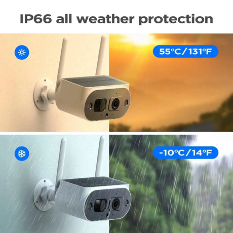 Solar Powered Outdoor Security Camera Advanced Surveillance