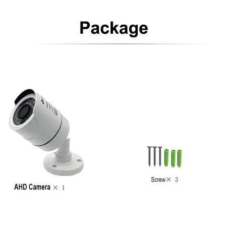 Jienuo 4K AHD CCTV Camera Outdoor Indoor IP66 Night Vision 5MP Home Surveillance - stepyours.com