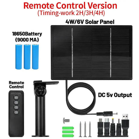 Solar Panel Charger For Security Cameras Reliable Power