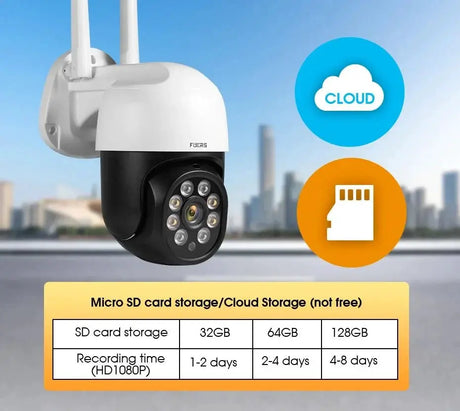 Fuers 8MP 4K Outdoor IP Camera - Auto Tracking And AI Human Detection Tuya Smart - stepyours.com