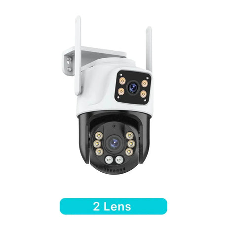 Three Lens PTZ IP Camera Outdoor HD WiFi Security Auto Tracking CCTV Hooks - stepyours.com
