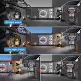 2 Pack Outdoor Security Camera System - 15MP Triple Lens 4G Solar Auto Tracking - stepyours.com