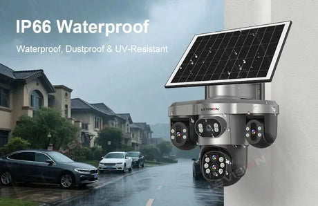 LS Vision 20MP Solar WiFi Surveillance Camera V380 Pro 10X Optical Zoom Outdoor - stepyours.com