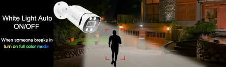 Keview 4K 8MP PoE IP Bullet Camera - Color Night Vision Outdoor Indoor CCTV - stepyours.com